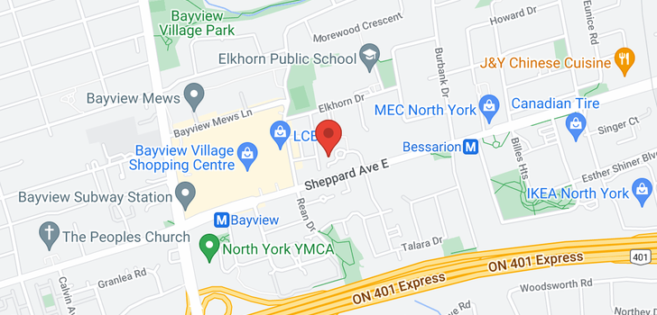 map of #201B -660 SHEPPARD AVE E